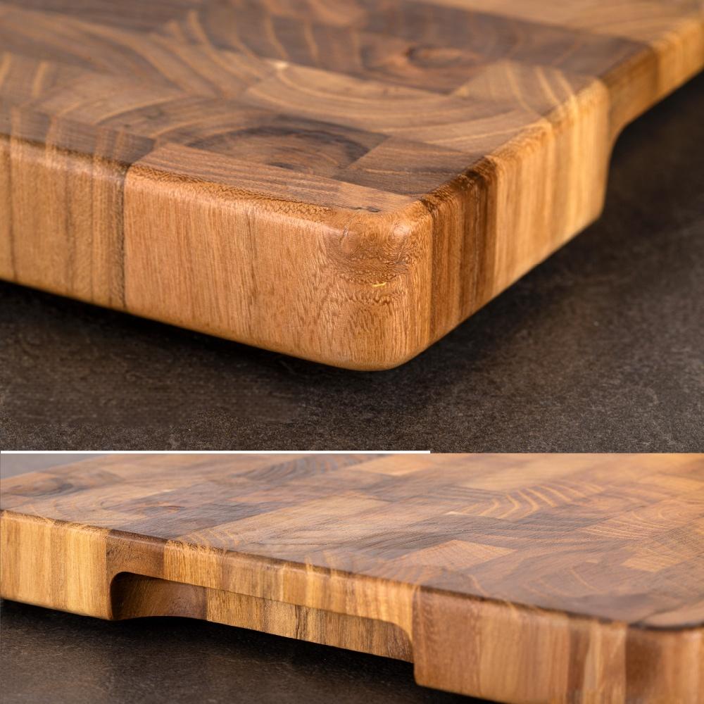 Luxus Schneidebrett aus Teakholz – Wasserabweisend & Pflegeleicht