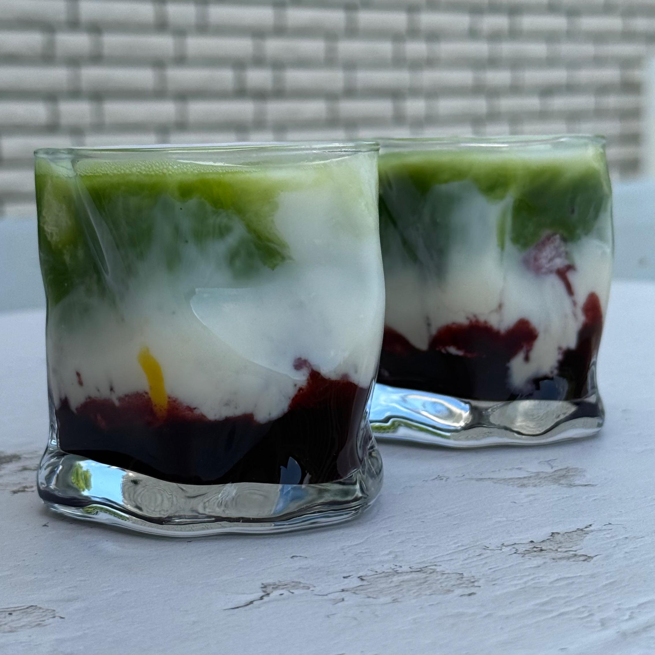 Unregelmäßige Matcha Gläser im 2er Set